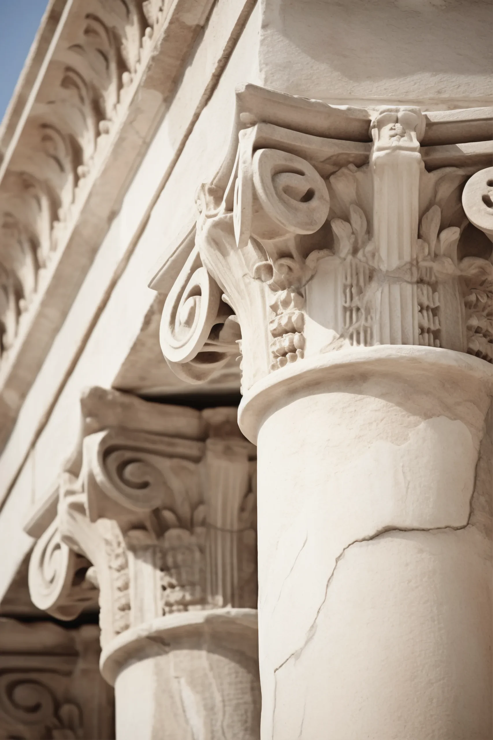 Architectural classical stone pillars representing the strong financial foundation and tax advisory services offered by Ascot Advisory.